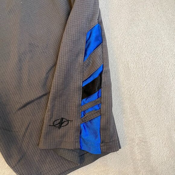 Nordictrack Mens Athletic Shorts Large Gray & Blue With Elastic Waistband - Picture 6 of 11